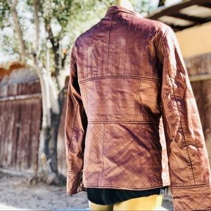 Vakko leather jacket🌼🍃